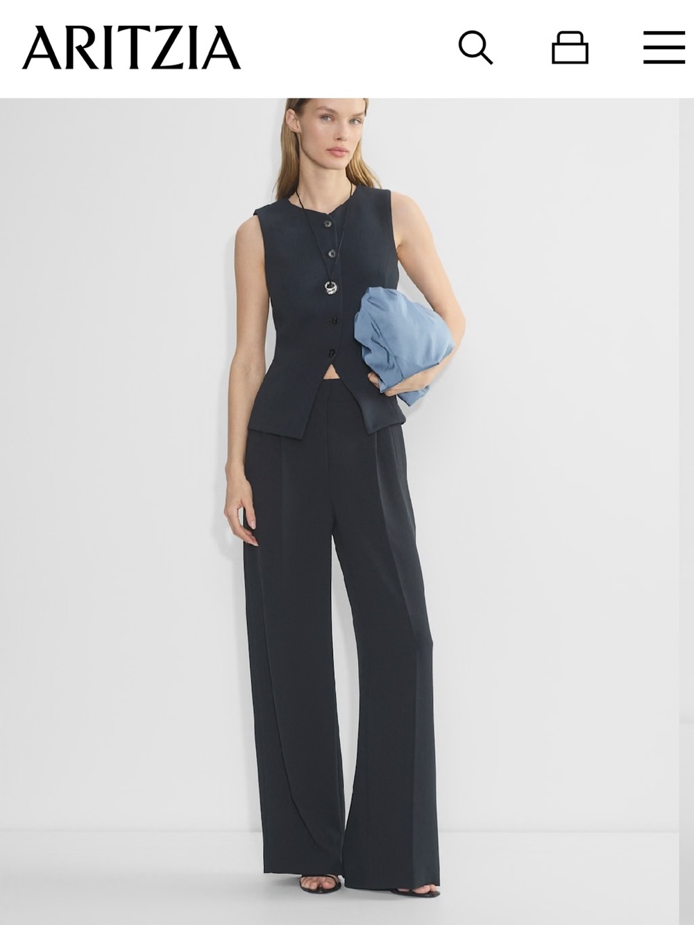 Aritzia The Effortless Pant Wider - Crepette